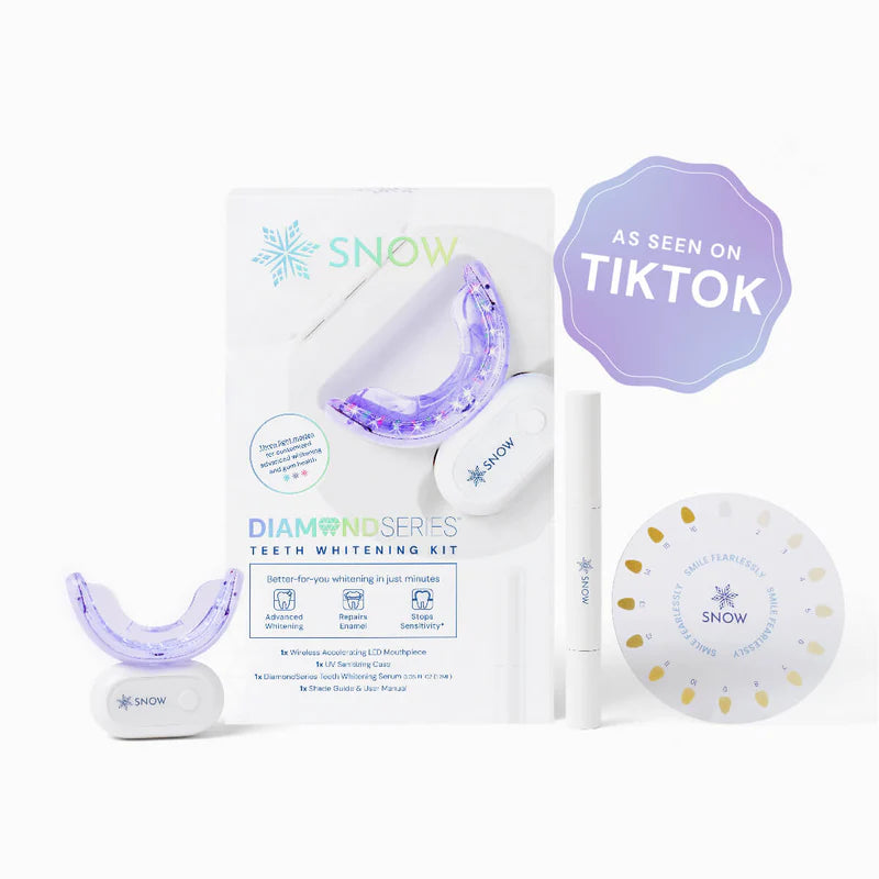DiamondSeries® Wireless Teeth Whitening Kit with Hydroxyapatite & Self-Sanitizing Charging Case