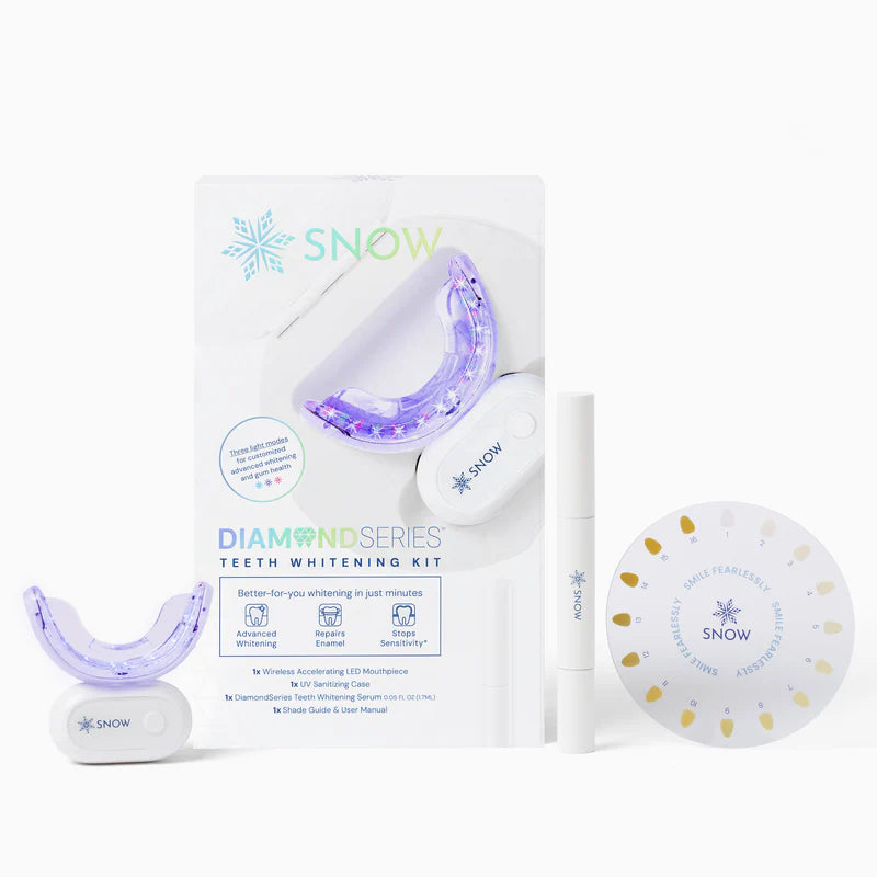 DiamondSeries® Wireless Teeth Whitening Kit with Hydroxyapatite & Self-Sanitizing Charging Case